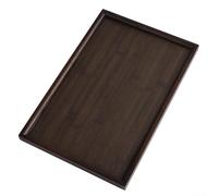 Vassoio da portata in legno per cucina, cene, feste, servizio da tè, bar, servire cibo, pane, frutta, torte, olive, sushi, dessert, centrotavola (38 x 25 x 2 cm)