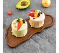 Vassoio da portata in legno, piatto decorativo da dessert per verdure, snack