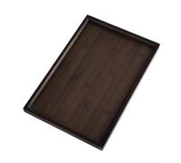 Vassoio da portata in legno progettato per tutti i giorni, servizio a buffet, feste, hosting, servizio da bar e per bancone della cucina (33 x 22 x 2 cm)