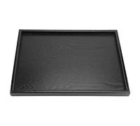 Vassoio da Portata in Legno, Vassoio in Legno Massiccio di Forma Rettangolare Per Alimenti, Vassoio da Tè, Vassoio da Ristorante per Colazione A Letto, Pranzo, Cena, Patio, Ristorante (36x27cm)