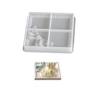 Vassoio da portata in silicone adatto ai principianti stampi decorativi per progetti creativi in resina e sottobicchieri per frutta stampi flessibili in resina siliconica