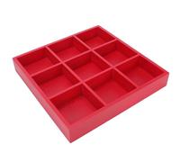 Vassoio da Portata Multi Scomparti in Rosso per Frutta e Verdura