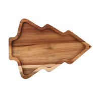 Vassoio da portata natalizio in legno - Piatto portadolci a forma di albero per