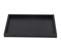 Vassoio da Portata per Alimenti, Vassoio da Portata Rettangolare Vassoio per Alimenti Rettangolo Grande in Legno Nero Vassoio per Maggiordomo Vassoio per la Colazione (30 * 20 * 2 cm)