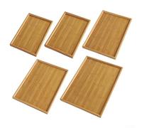 Vassoio da portata per cucina, feste e bar, vassoio rettangolare per alimenti, bevande e dessert, con materiale resistente alle crepe e di lunga durata (41 x 29 cm)