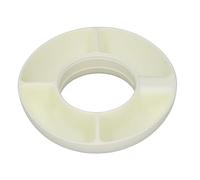 Vassoio da Portata per Snack Diviso per Tazza da Bicchiere, Silicone Alimentare, Ampia Fessura Sul Bordo della Tazza, Grazioso Stile Piatto, Leggero e Portatile, Adatto per (WHITE)