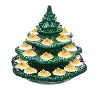 Vassoio da portata per uova piene con 24 fori a forma di albero di Natale