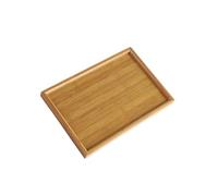 Vassoio da portata rettangolare color legno per cucina e bar