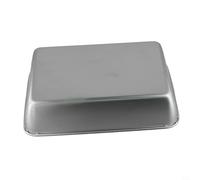 Vassoio da portata rettangolare in acciaio inossidabile con bordi profondi, finitura a specchio, lavabile in lavastoviglie per cucina, sala da pranzo, frutta, snack, pasti, campeggio (25 x 20 x 5,5 cm