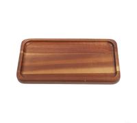 Vassoio da portata rettangolare in legno naturale, elegante piatto in stile giapponese per snack, frutta e bevande, organizer da cucina per casa e bar (TP01 (piccolo)