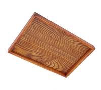 Vassoio da portata rettangolo in legno vassoio da tè piatto da portata snack piatto di conservazione alimenti per hotel casa(30 * 20 cm)