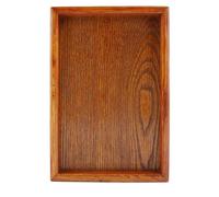 Vassoio da portata rettangolo in legno vassoio da tè piatto da portata snack piatto di conservazione alimenti per hotel casa(22 * 15cm)