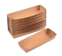 Vassoio da portata usa e getta per barchette di carta da 100 pezzi per