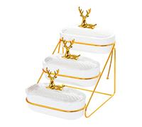 Vassoio Da Porzione a Più Livelli per Noci, Cupcakes E Frutta Secca