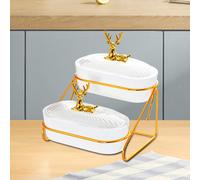 Vassoio Da Porzione a Più Livelli per Noci, Cupcakes E Frutta Secca