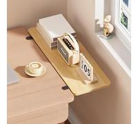 Vassoio da scrivania espandibile per piccoli spazi, scrivania pieghevole a parete, morsetto senza trapano, ideale per uso in ufficio, salvaspazio, perfetto per tè e molto altro ancora.