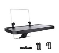 Vassoio da scrivania per auto - Supporto portatile pieghevole per laptop da 13,97x10,82 pollici, supporto per poggiatesta al volante, tavolo per alimenti in ABS resistente | Workstation da viaggio com