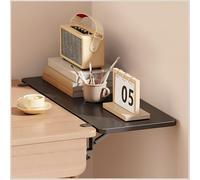 Vassoio da scrivania pieghevole, vassoio regolabile per tastiera 40 x 20 cm, compatto 17,5 x 25 cm, tavolo galleggiante estensibile 50 x 25 cm, accessorio da ufficio nero