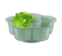 Vassoio Da Servizio Con Scomparti - Da Servizio Con Di Drenaggio | Cestello Da Verdure Con Scolatura | Per Pentola Calda Tavolo Festa Cucina Spuntino Pranzo Dessert Bancone Frigo Armadio Catering