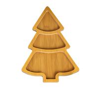 Vassoio da Servizio in Legno a Forma di Albero di Natale, Vassoio per Salumi per Formaggi Snack Aperitivi e Dessert, Vassoi da Festa Decorativi di Natale