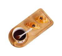 Vassoio da servizio in legno - Tavola di presentazione divisa per formaggio, frutta, antipasti, ideale per cene di famiglia, pic-nic, Less banchetti, Less Vacances | Vassoio elegante