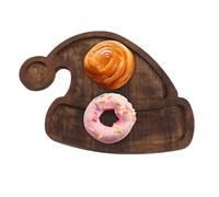 Vassoio da servizio natalizio, vassoio in legno per albero di Natale, dolce vassoio per biscotti - Piatto da dessert decorativo, grazioso piatto da frutta, vassoio da tavola per attività in spiaggia