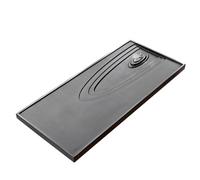 Vassoio da Tavolo da Tè Vassoio per Tavolino Ebony Stone Tea Tray Whole Stone Household Simple Black Gold Embedded Tea Table Stone Tea Tray Vassoi da Portata per Feste