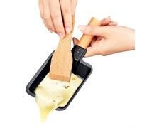 Vassoio da tavolo per sciogliere il formaggio con doppie piastre e riscaldamento a candela, materiale in acciaio al carbonio per una fusione uniforme e uniforme del formaggio