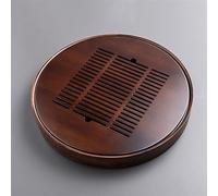 Vassoio da tè cinese in bambù naturale per il drenaggio dell'acqua, set da tè per kung fu, vassoio da tè per uso domestico, vassoio per lo scarico della tazza, set da viaggio per gli amanti del tè (38