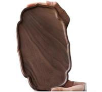 Vassoio da tè compatto in legno di noce per tè secco con forma irregolare unica, progettato per lo stile cinese e l'organizzazione dei set da tè Zen