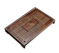Vassoio da tè in bambù, vassoio da tè Kung Fu, con scolapiatti, facile da pulire e mantenere, robusto, for la casa, il negozio di tè