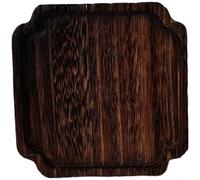 Vassoio da tè in legno con motivo a foglia, realizzato in legno di Paulownia, per cerimonia del tè e servizio da caffè in stile moderno minimalista (B)