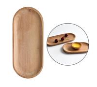 Vassoio Da Tè Ovale in Legno Che Serve Da Tavola Spuntini Cibo Conservazione