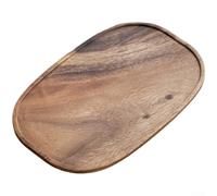 Vassoio da tè per foglie sfuse, tavolo da tè secco in legno di noce con venature naturali, piedini antiscivolo, design minimalista per uso domestico e cerimoniale (ellisse)