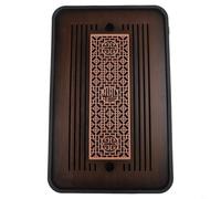 Vassoio da tè per uso domestico, design semplice per la produzione di kung fu, funzione di drenaggio e conservazione a doppio uso, bordi lisci, non facile da rompere o deformare (A)