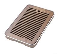 Vassoio da tè per uso domestico, design semplice per la produzione di kung fu, funzione di drenaggio e conservazione a doppio uso, bordi lisci, non facile da rompere o deformare (F)