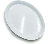 Vassoio Dama Ovale in Pura Melamina Ø cm 41x30 Bianco Made in Italy