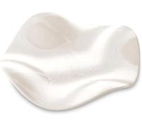 Vassoio decorativo in ceramica per gioielli e chiavi - Svuotatasche bianco design moderno a forma di fiore - Vassoio portaoggetti elegante per ingresso, camera, comodino, idea regalo donna