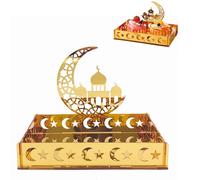 Vassoio Decorativo per Ramadan ed Eid Mubarak - Tradizionale Decorazione Per La Casa, Dono Perfetto per Celebrare il Ramadan