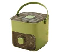 Vassoio del Cubo di Ghiaccio, Vassoio del Ghiaccio del Silicone Doppio Strato 48-Compartment con Coperchio e Scatola di Stoccaggio - Riutilizzabile, Leakproof Ice Maker per Congelatore (#Green)