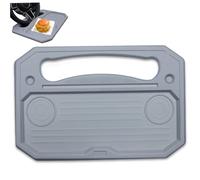 Vassoio del volante, 2 vassoi per auto per mangiare e laptop, 11x16.5 Montaggio per auto a doppia faccia con il viaggio di rodaggio per giri per via stradale HAVES ACCESSORI FIHILE GIOVAMENTO