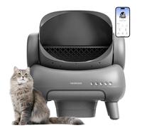 Vassoio della spazzatura, cat M1 per autopulente, con app con tetto aperto per eliminare gli odori del gatto automatico dai sacchetti della spazzatura Grigio chiaro