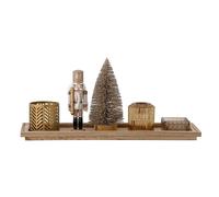 Vassoio DI ARREDAMENTO c/Votivo, Marrone, Vetro BLOOMINGVILLE Sanga