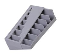 Vassoio di conservazione con viti coerenti con aperture per marcatura e scomparti per strategie resistenti. Set sottile