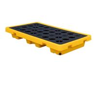 Vassoio di contenimento di caduta con la grata, pallet della prova della perdita per stoccaggio del tamburo, soluzione di sicurezza industriale