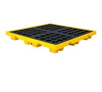 Vassoio di contenimento di caduta con la grata, pallet della prova della perdita per stoccaggio del tamburo, soluzione di sicurezza industriale