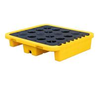 Vassoio di contenimento di caduta con la grata, pallet della prova della perdita per stoccaggio del tamburo, soluzione di sicurezza industriale