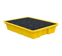 Vassoio di contenimento di caduta con la grata, pallet della prova della perdita per stoccaggio del tamburo, soluzione di sicurezza industriale