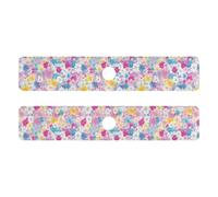 Vassoio di diatomee intorno al rubinetto per lavello della cucina previene l'umidità 2 set di tappetini per lavello per cucina per bancone del bagno 76,2 x 13,7 cm -- Festa dei genitori Rainbow Petal