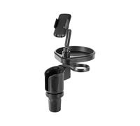 Vassoio di espansione portabicchieri for auto 4 in 1 con supporto for telefono Portabevande for auto 2 portabicchieri Viaggio su strada e viaggio in auto Gadget essenziale